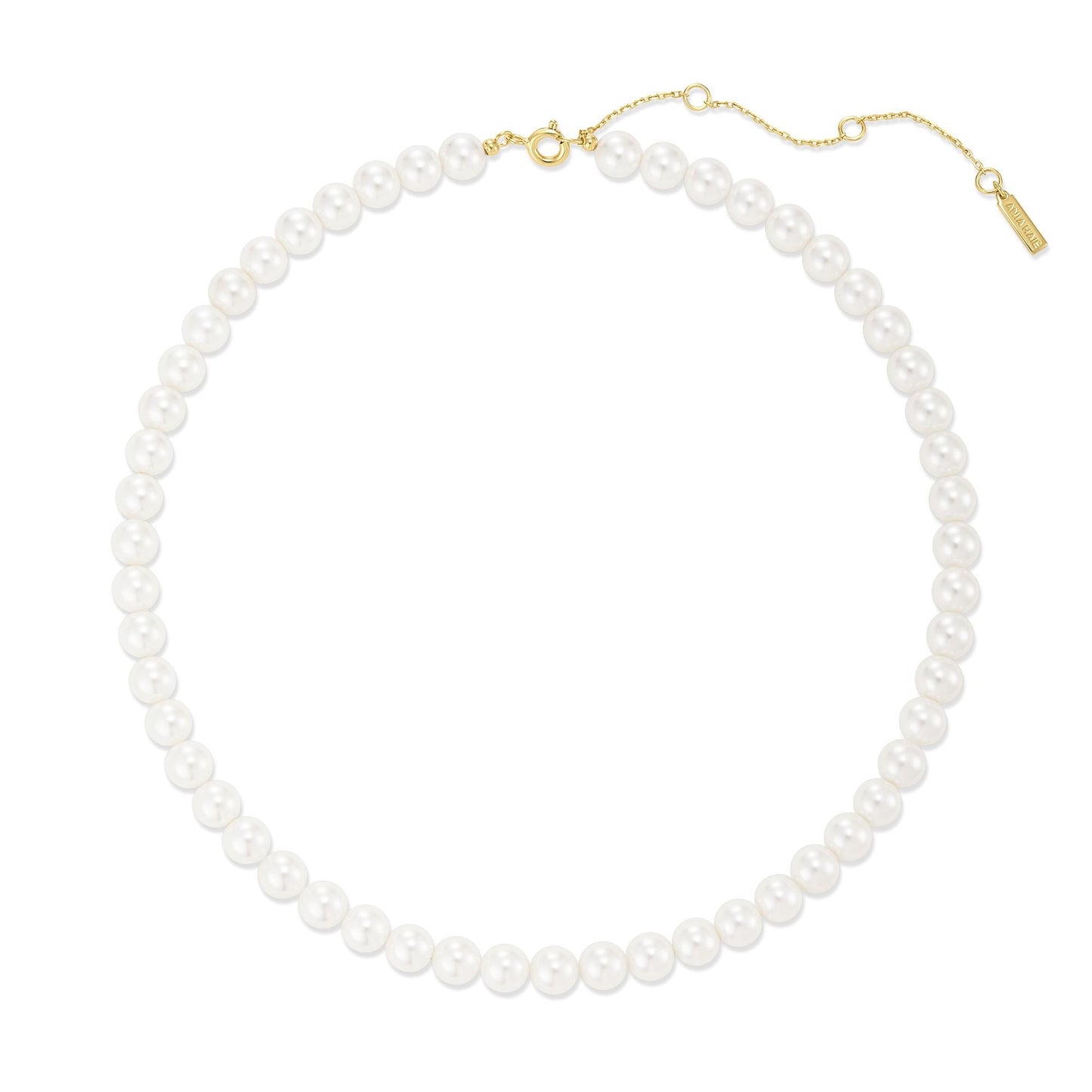 Ania Haie Gold Classic Shell Pearl Beaded Necklace