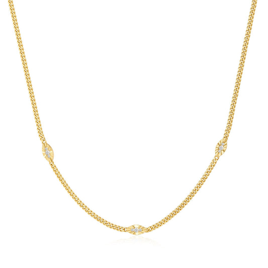 Ania Haie Gold Evil Eye Station Necklace