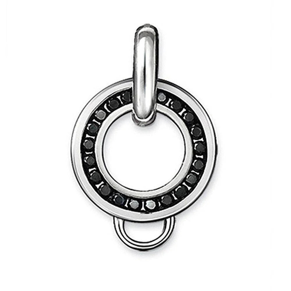 Thomas Sabo Necklace Charm Carrier Black Disc