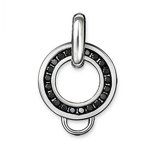 Thomas Sabo Necklace Charm Carrier Black Disc