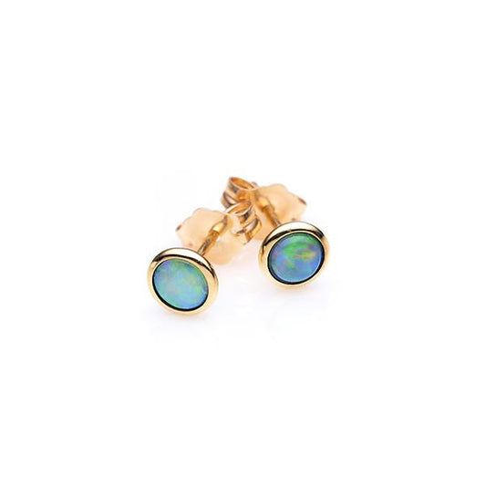 9ct Yellow Gold Ayla Stud Earrings