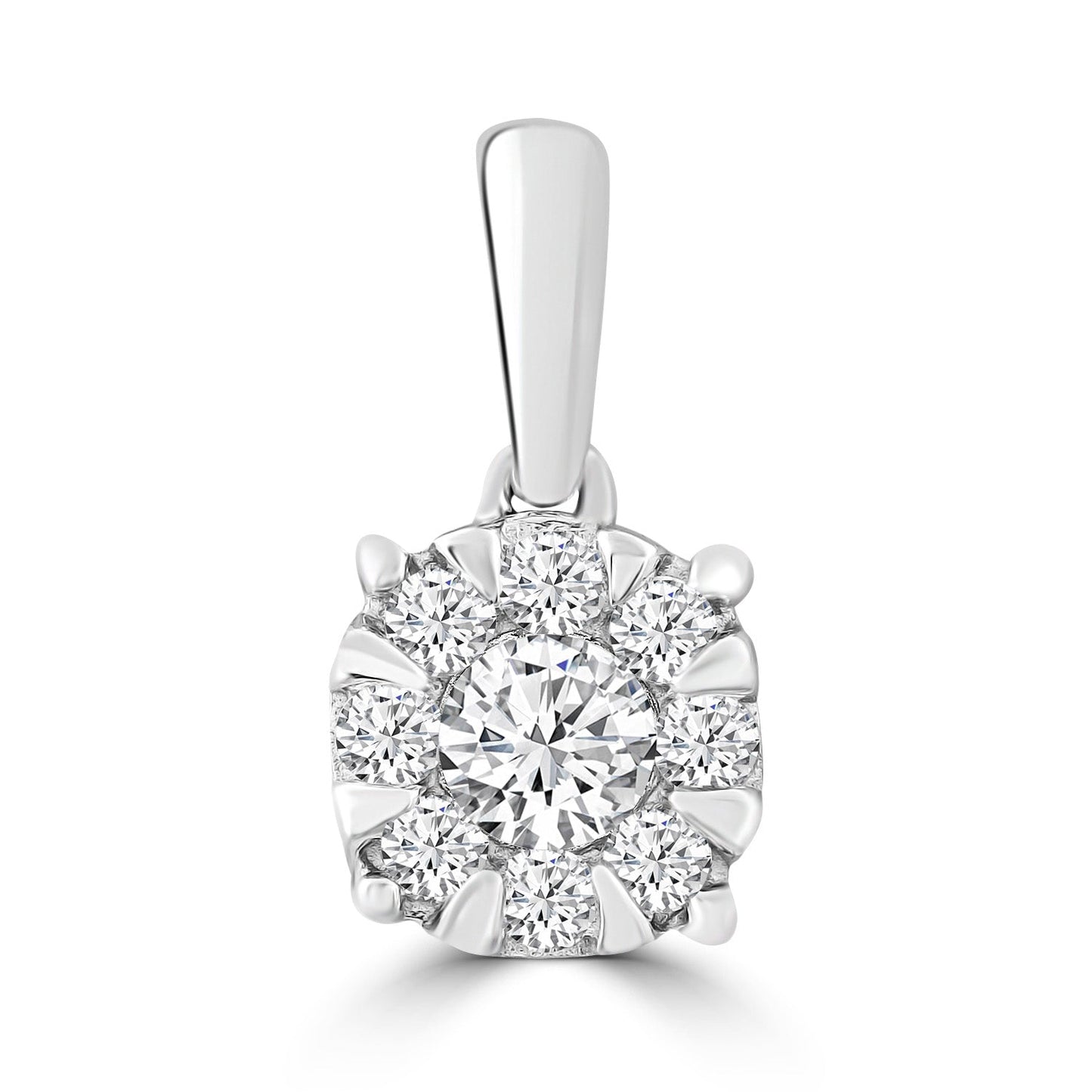 Pendant with 0.25ct Diamonds in 9ct White Gold