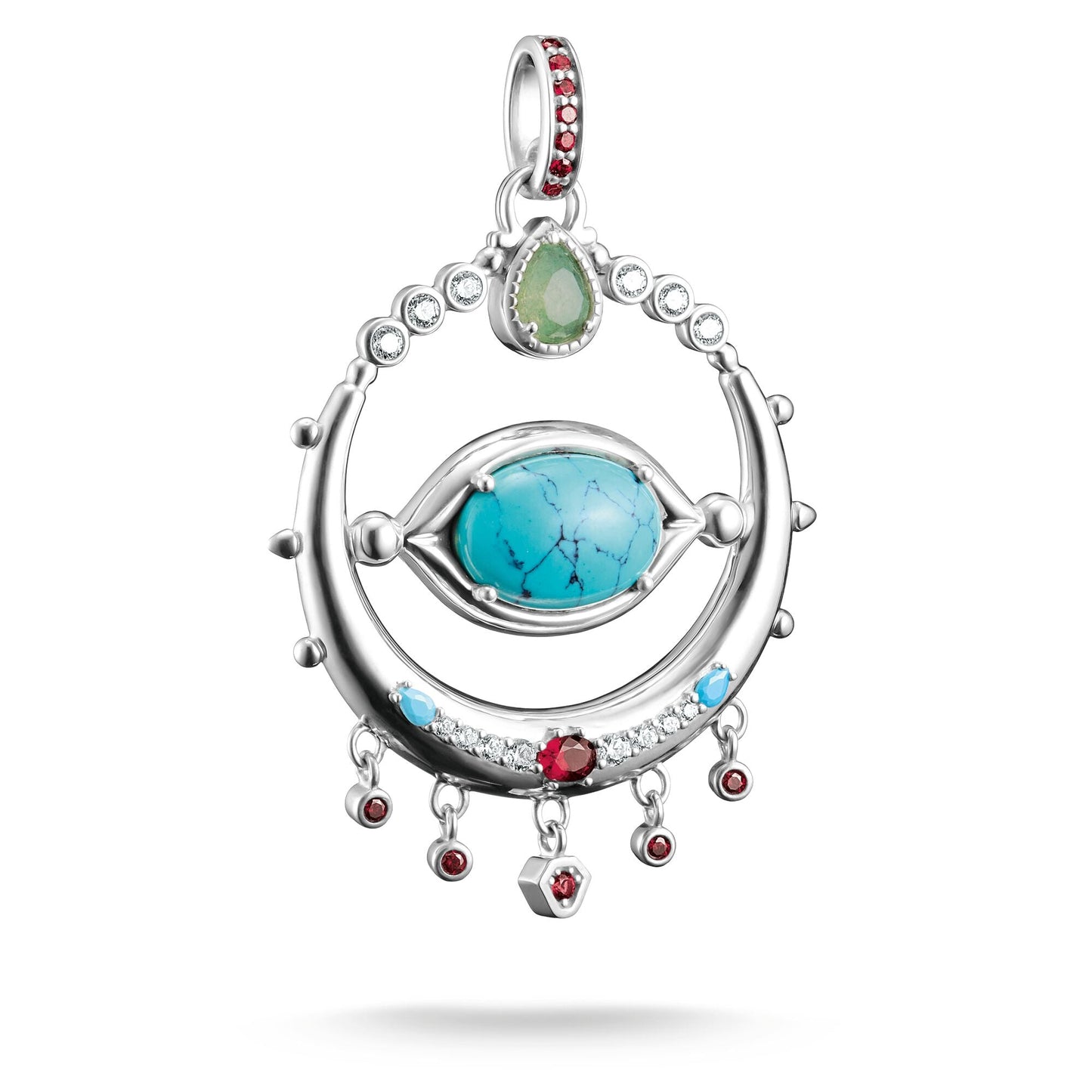 THOMAS SABO Eye Amulet Pendant with Oval Imitation Turquoise