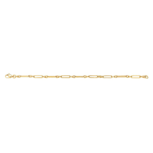 9ct gold paperclip bracelet