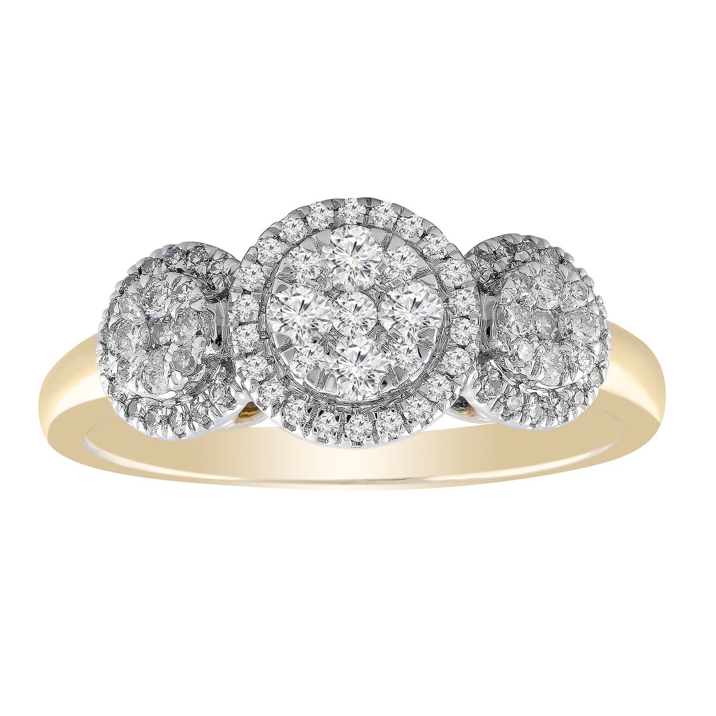 Ring with 0.50ct Diamond in 9ct Yellow Gold