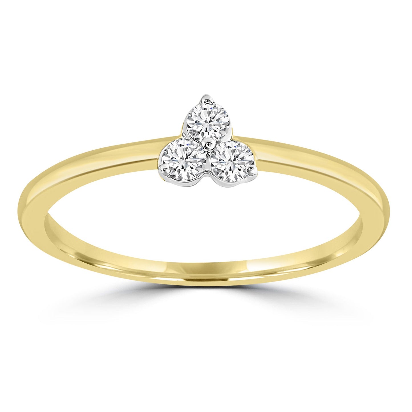 Ring with 0.15ct Diamond in 9ct Yellow Gold