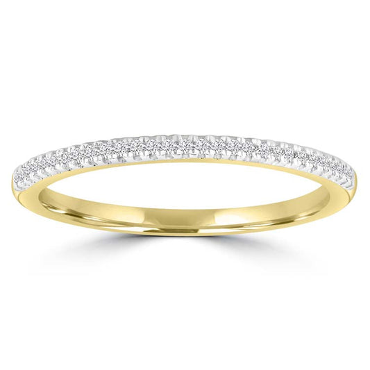 Diamond Ring with 0.08ct Diamonds in 9ct Yellow Gold