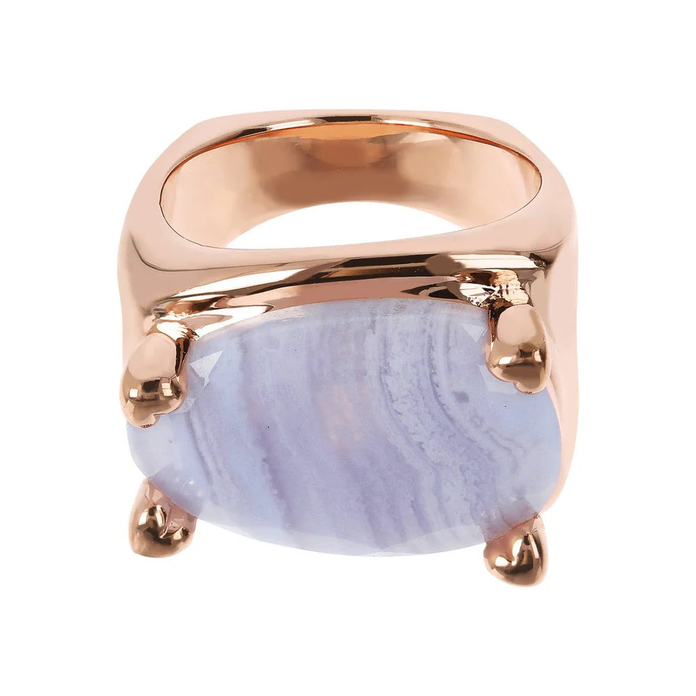 Romantic Blue Lace Agate Ring