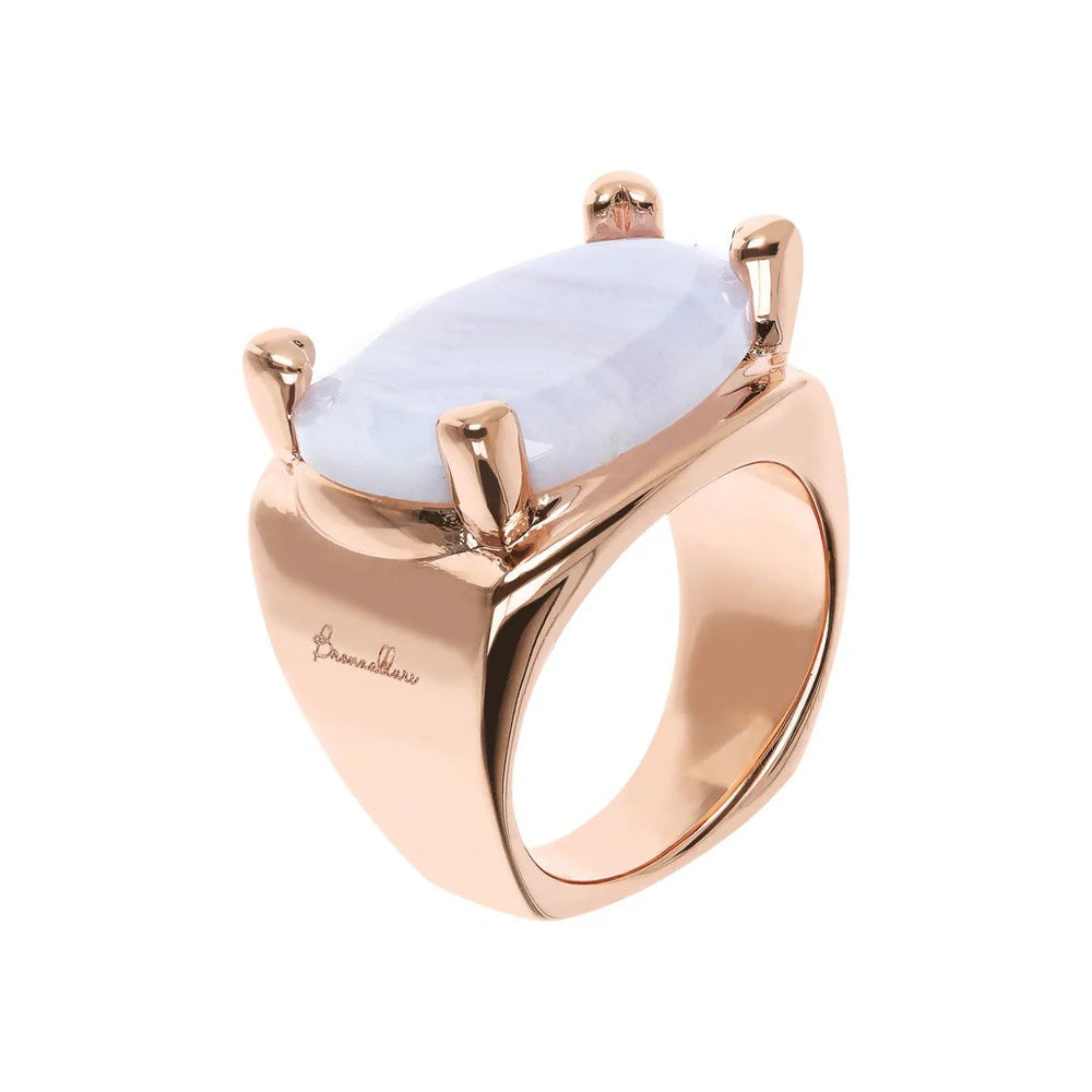 Romantic Blue Lace Agate Ring