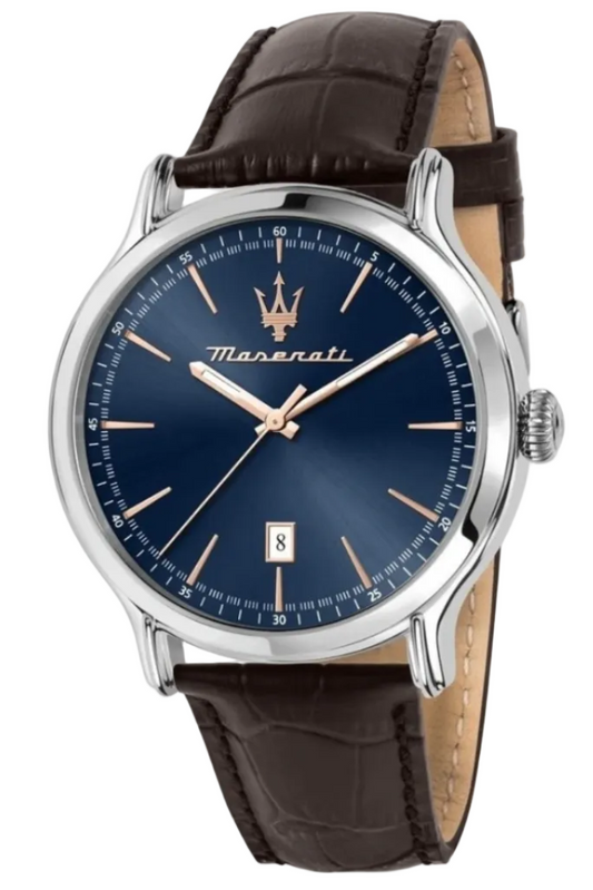 Maserati Epoca Brown Leather Band Watch