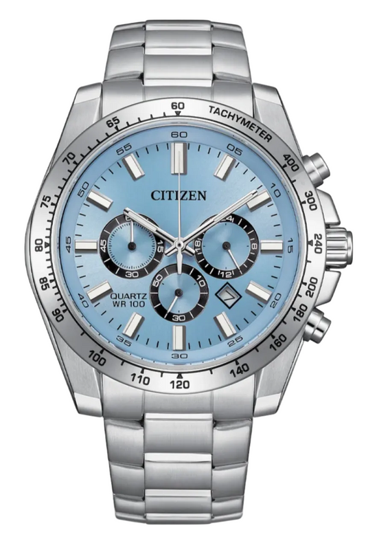 Citizen Quartz Sports Chronograph Blue Dial Men's Watch