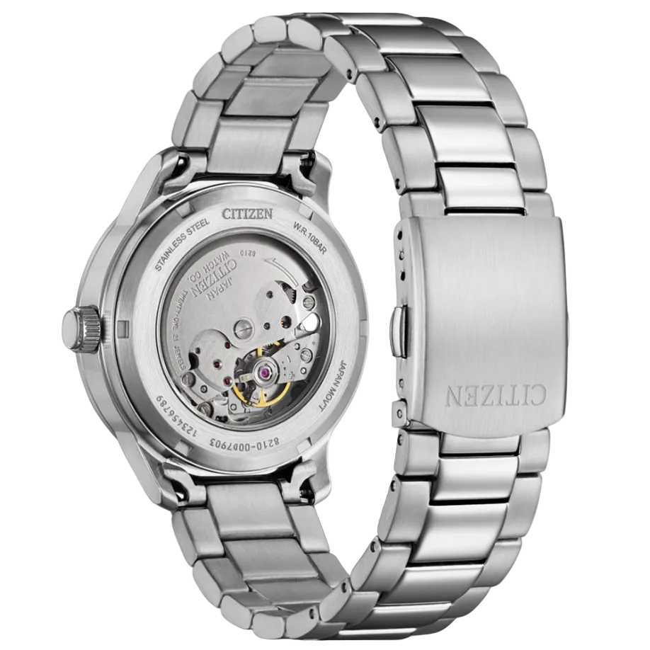 Citizen Automatic Silver Stainless Steel Blue Dial Watch