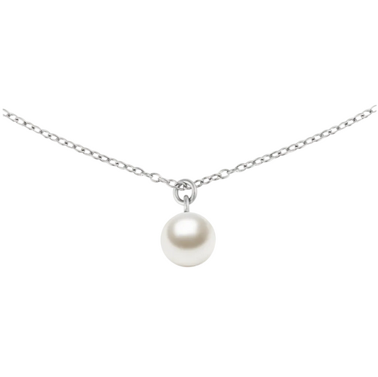 Daniel Wellington Pearl Necklace Silver