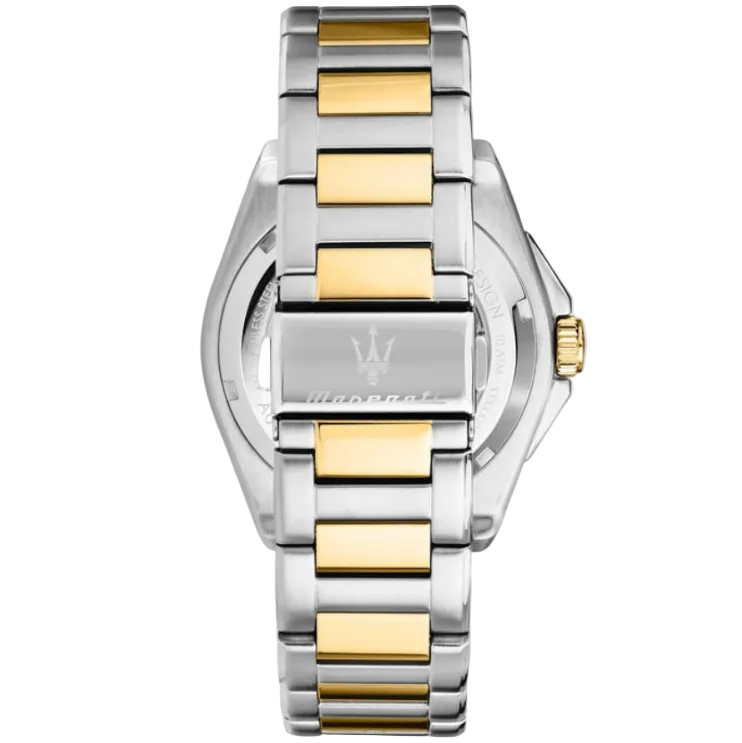 Maserati Velocità Automatic Open-Heart Two-Tone Watch