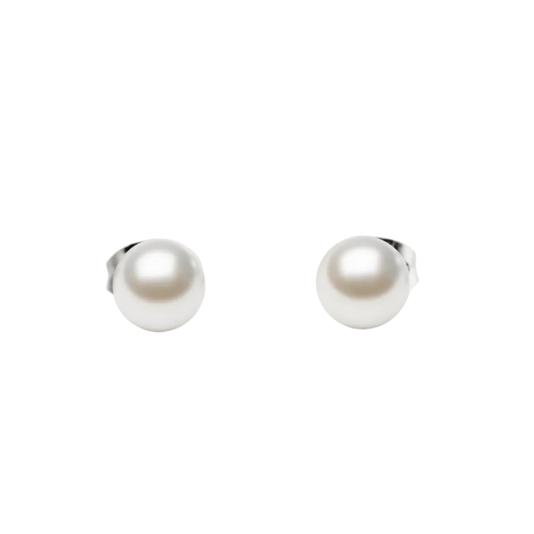 Daniel Wellington Pearl Stud Earring Silver