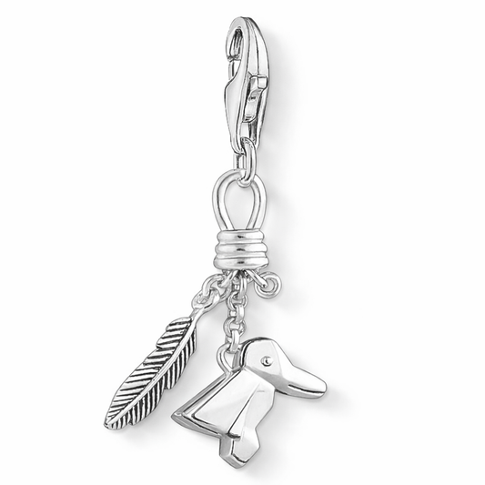 Thomas Sabo Bird and Feather Charm
