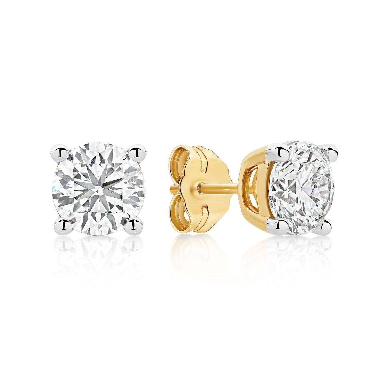 9ct 1.50ct lab grown diamond studs
