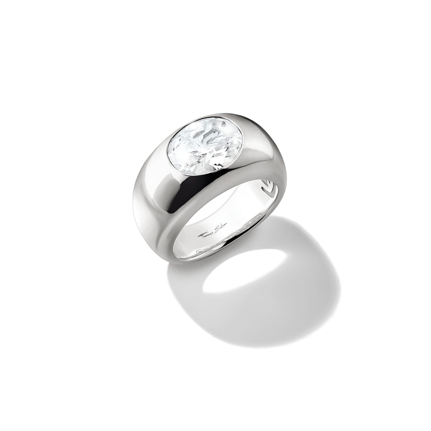 THOMAS SABO Ring with White Zirconia Centre Stone