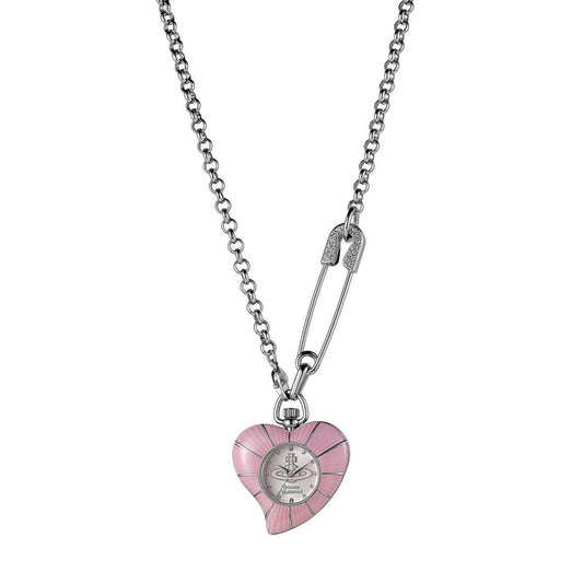 Vivienne Westwood Heart Pendant 32mm Pink Watch
