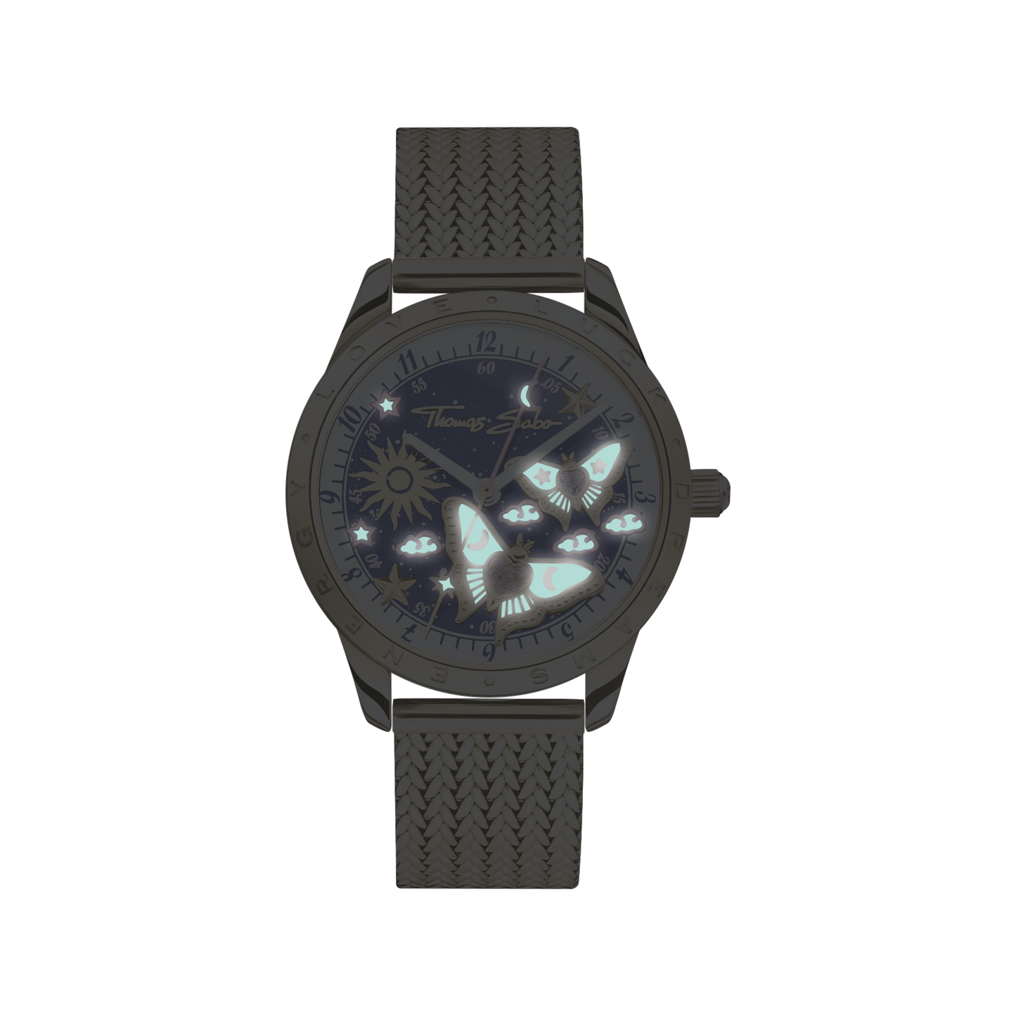 THOMAS SABO Luminescent Butterfly Watch in Gold