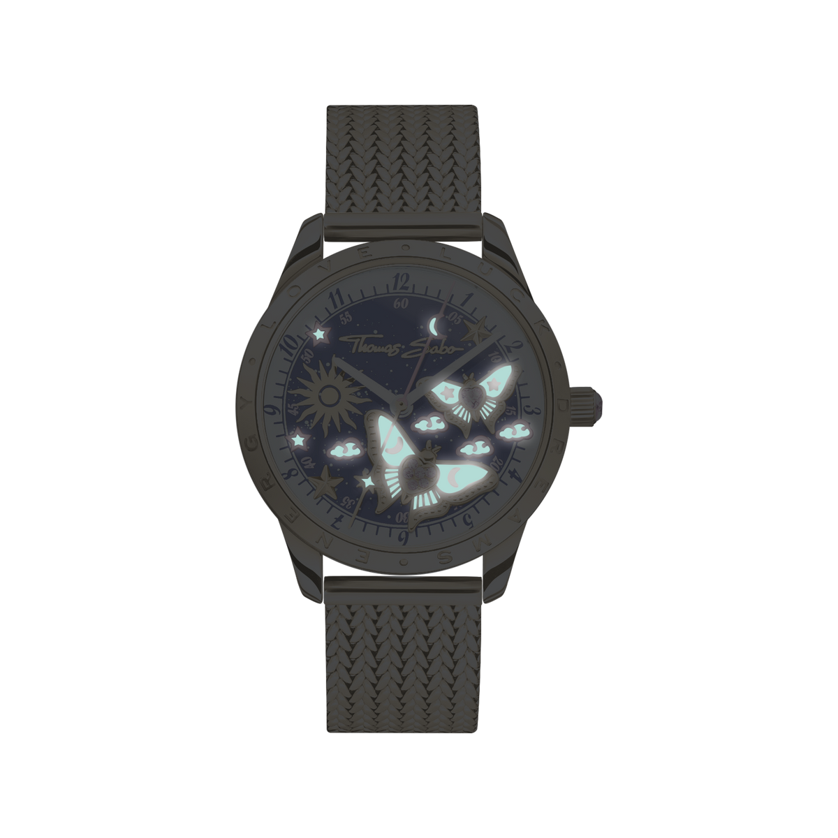 THOMAS SABO Luminescent Butterfly Watch in Gold