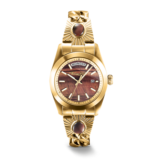 THOMAS SABO Elyndra Watch with red tiger eye dial 36 mm