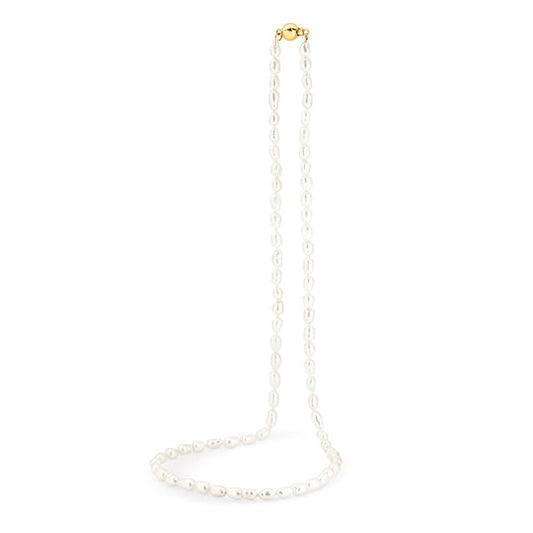 9ct Yellow Gold Ebony Pearl Necklace