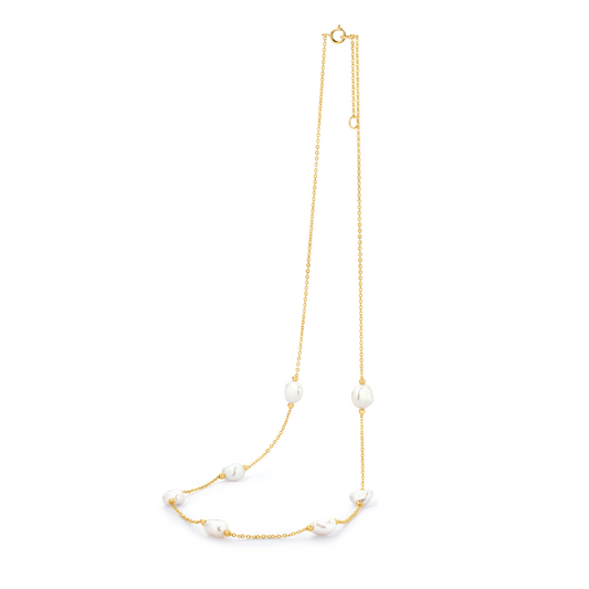 14ct Yellow Gold Juliette Pearl Necklace