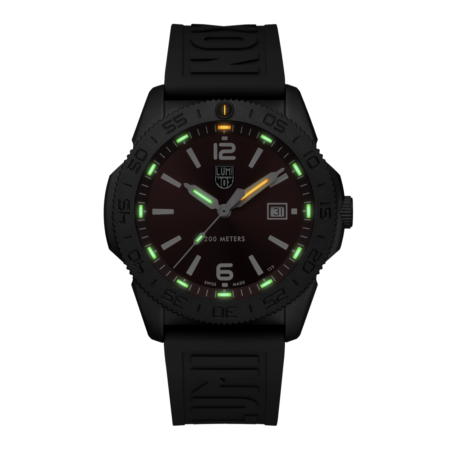 Luminox Pacific Diver Red Dial Black Steel 44mm Watch - XS.3135.B