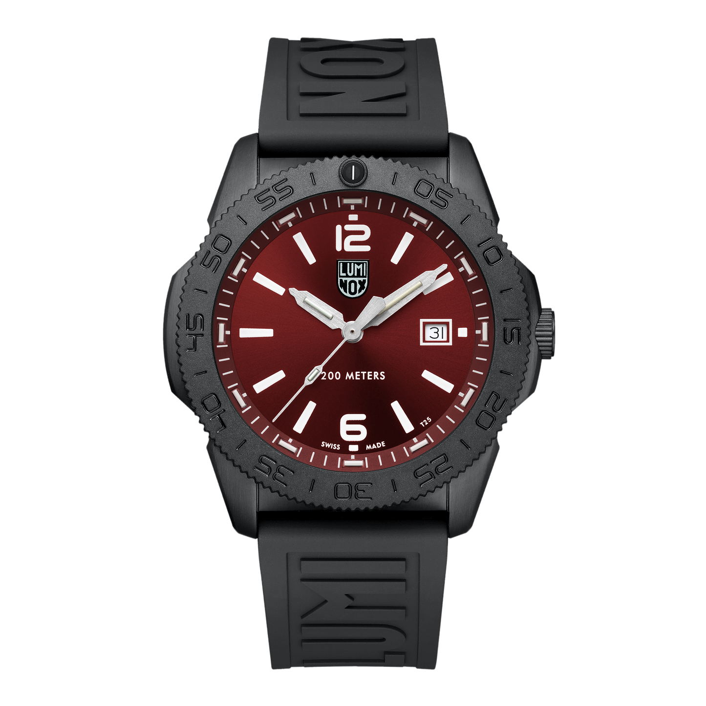 Luminox Pacific Diver Red Dial Black Steel 44mm Watch - XS.3135.B
