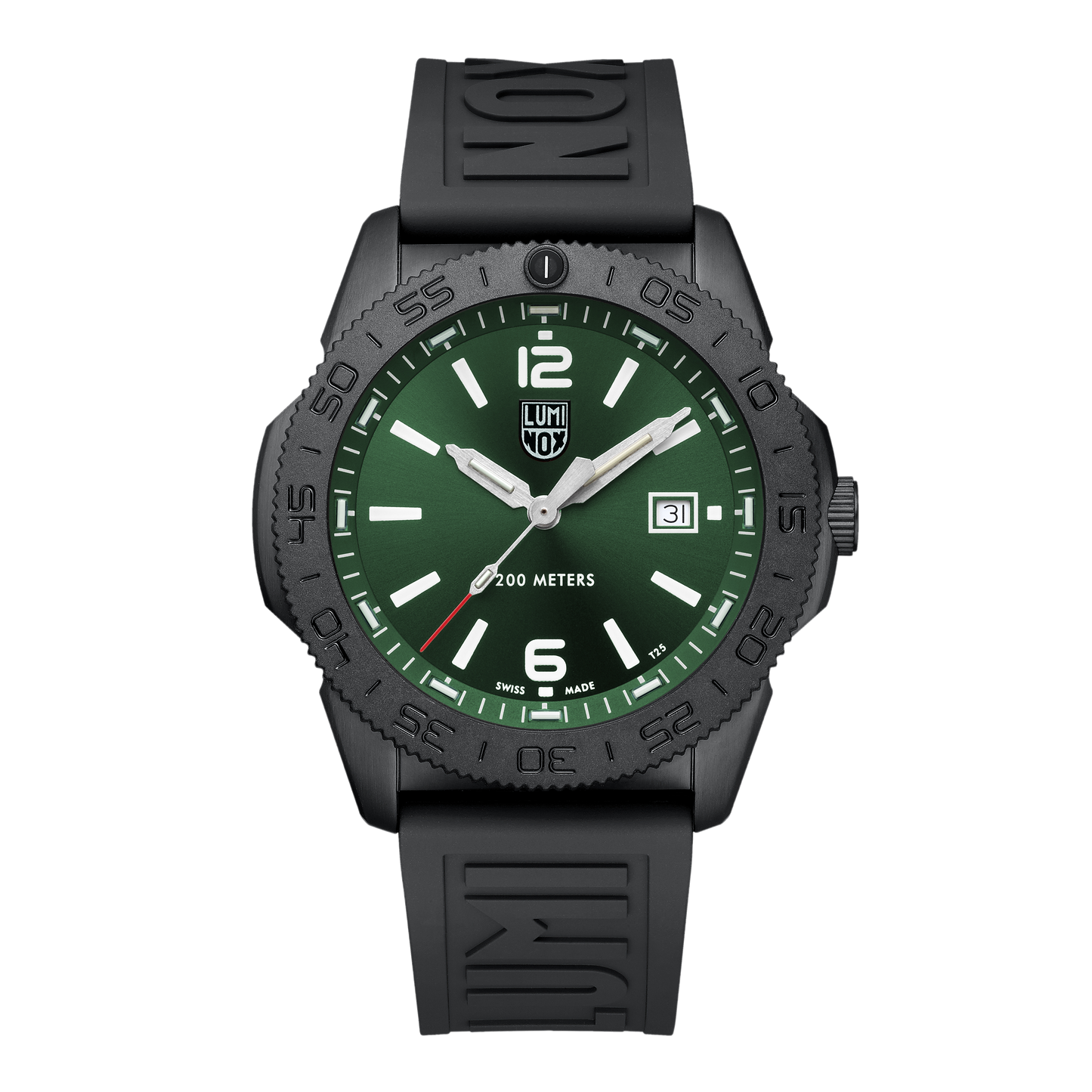 Luminox Pacific Diver Green Dial Black Steel 44mm Watch - XS.3137.B