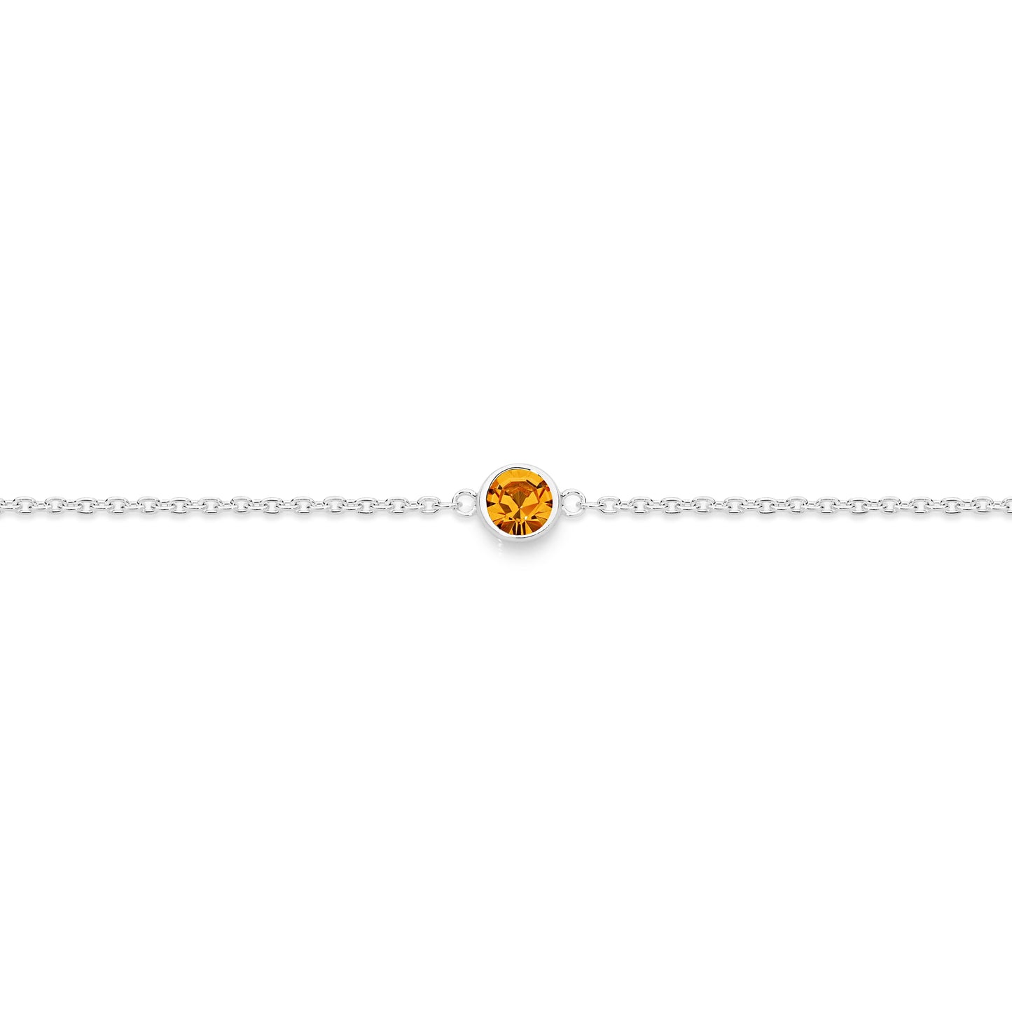 Silver NOVEMBER Birthstone Bracelet