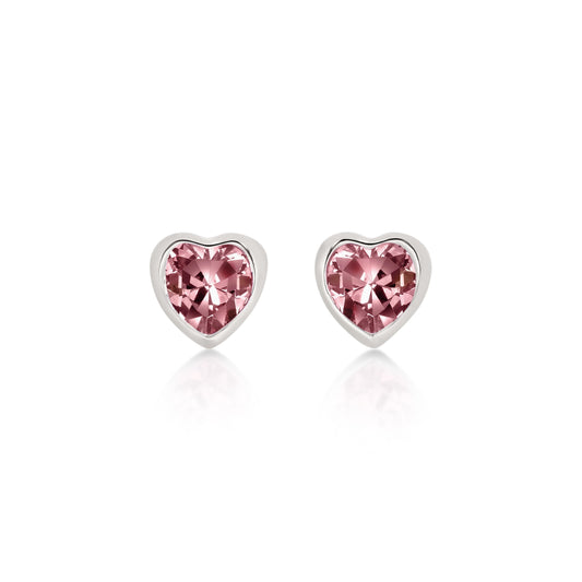 Silver JUNE Birthstone Studs