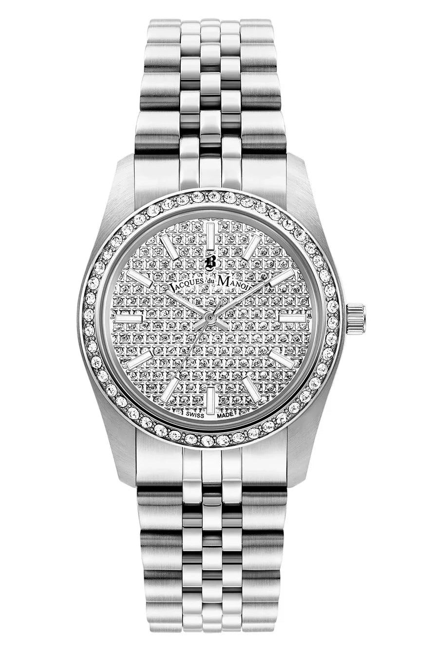 Jacques du Manoir Inspiration Glamour Watch Silver