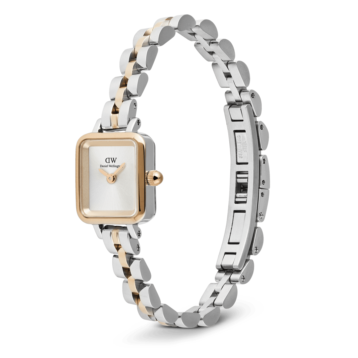 Daniel Wellington Quadro Mini Arch 3-Link Two Tone Rose Gold