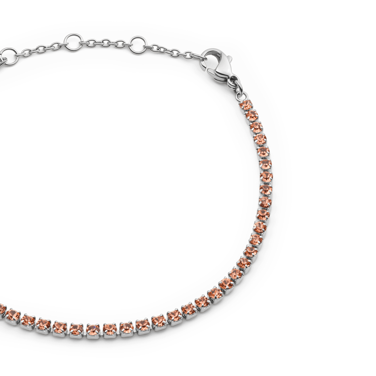 Daniel Wellington Classic Tennis Bracelet Apricot Silver
