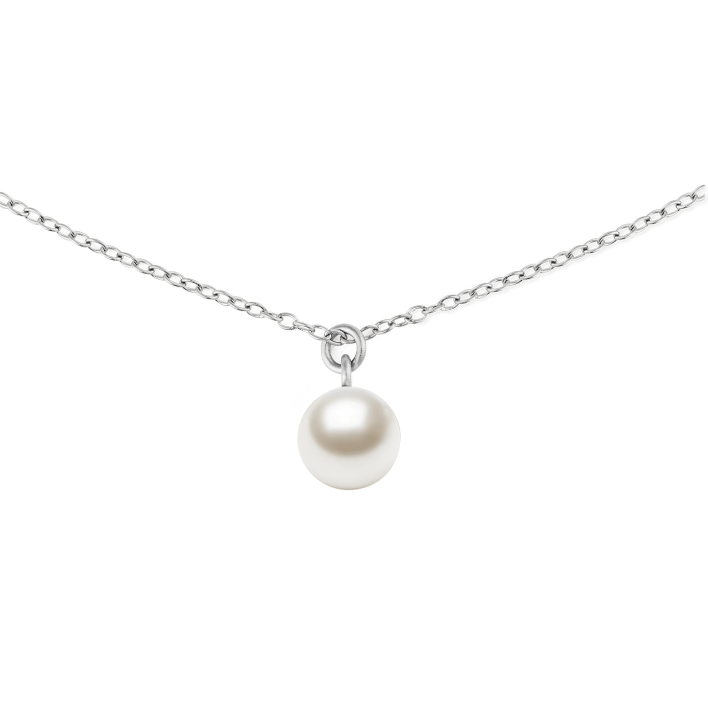 Daniel Wellington Pearl Necklace Silver