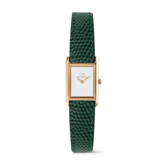 Daniel Wellington Bound Mini Green Lizard Rose Gold