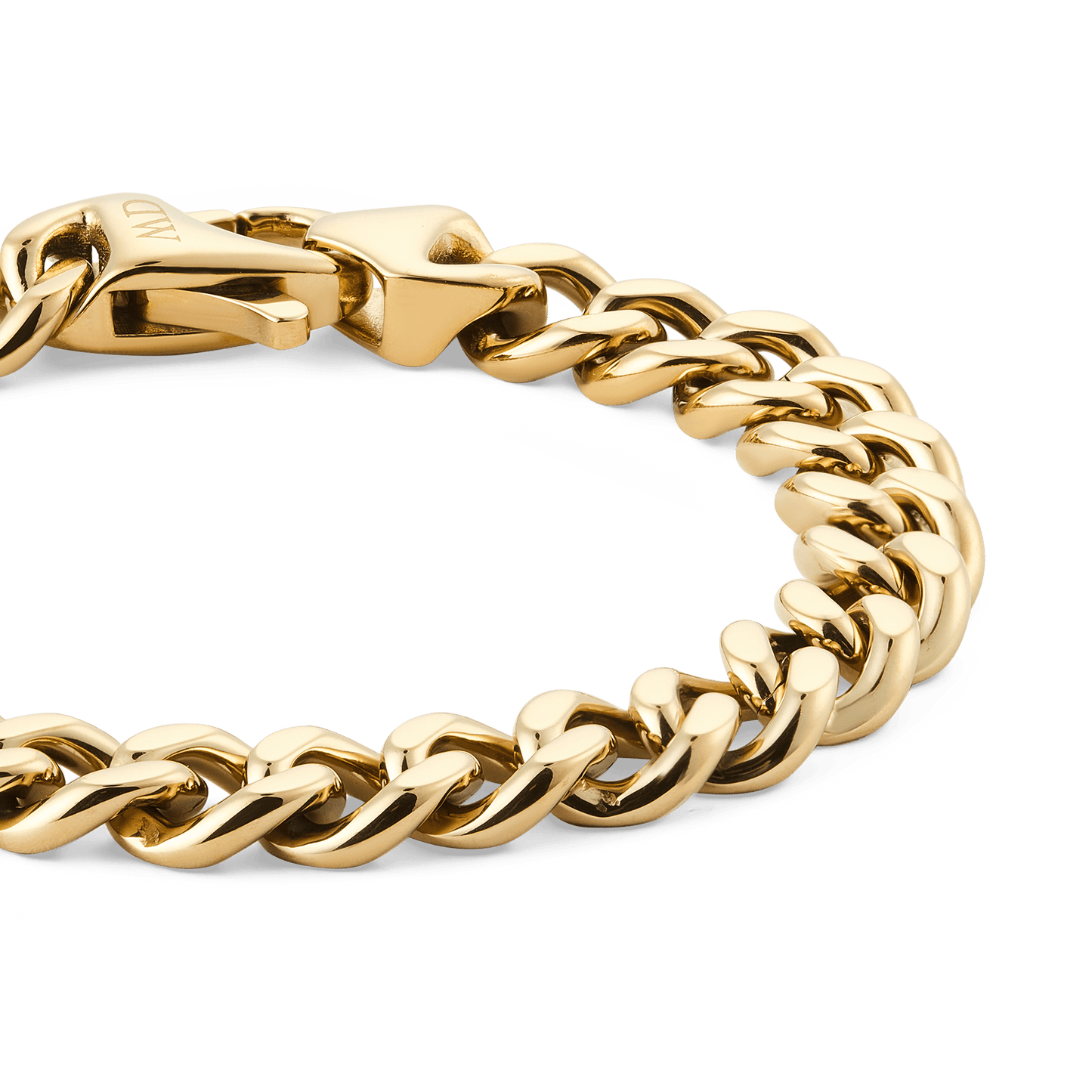 Daniel Wellington Ellipse Cuban Chain Bracelet Gold