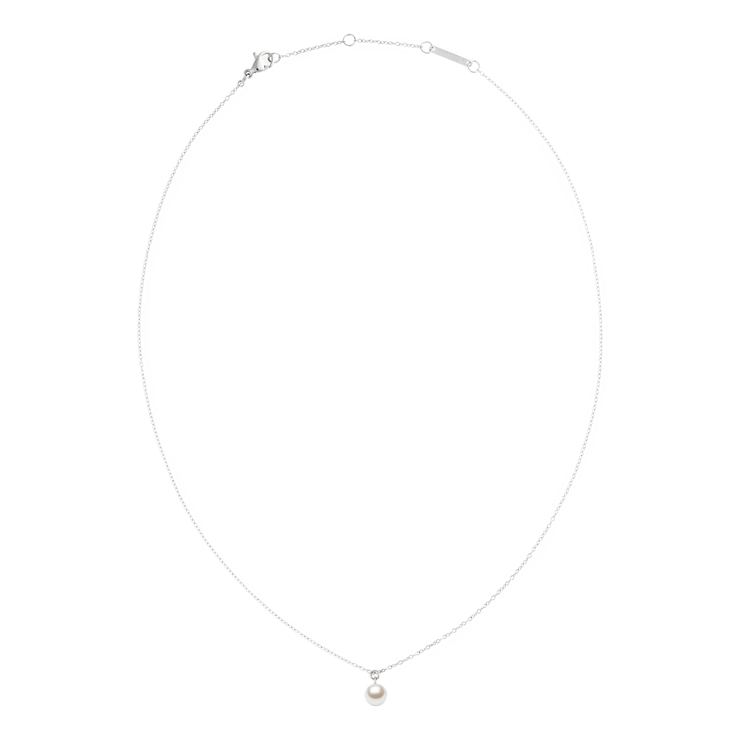 Daniel Wellington Pearl Necklace Silver