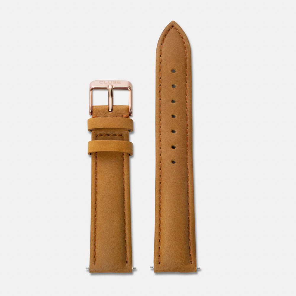 CLUSE 18mm Strap Caramel/Rose Gold CS1408101002