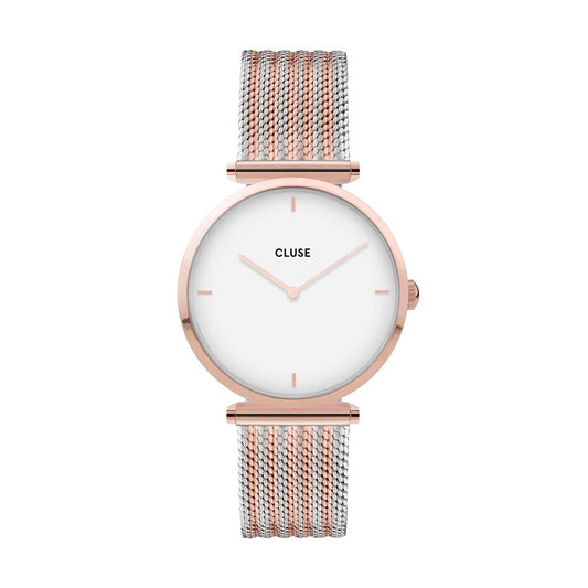 CLUSE Triomphe Rose Gold Bicolour Mesh CW0101208001