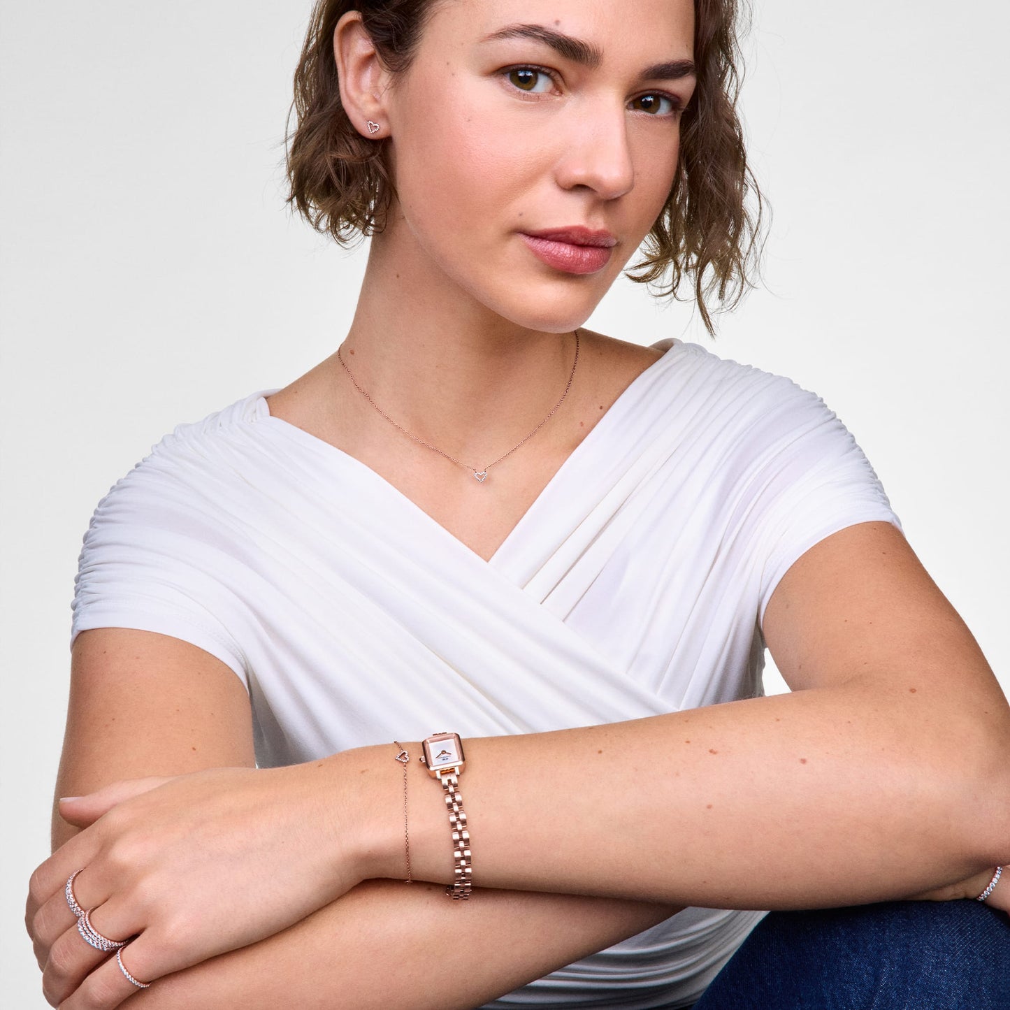 Daniel Wellington Mirelle Heart Bracelet Rose Gold
