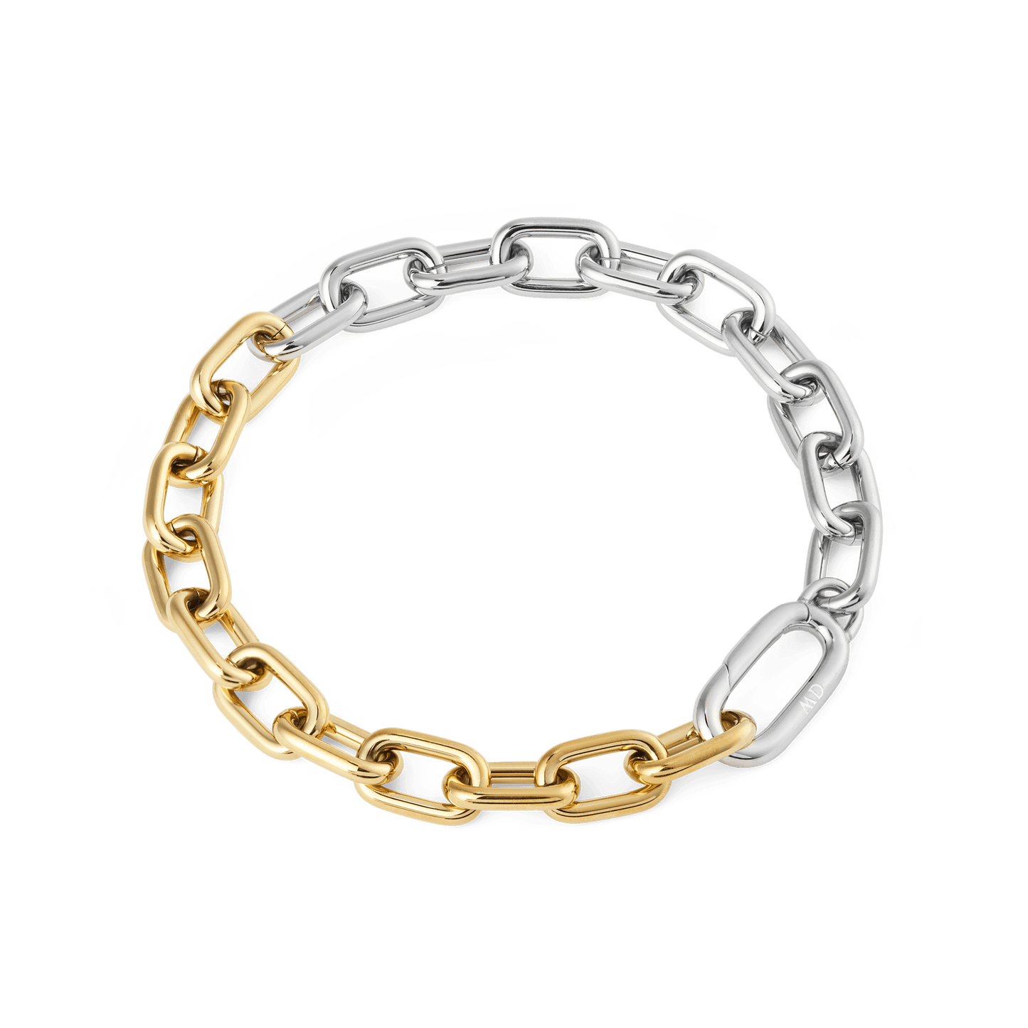 Daniel Wellington Contrast Link Bracelet Two Tone Gold