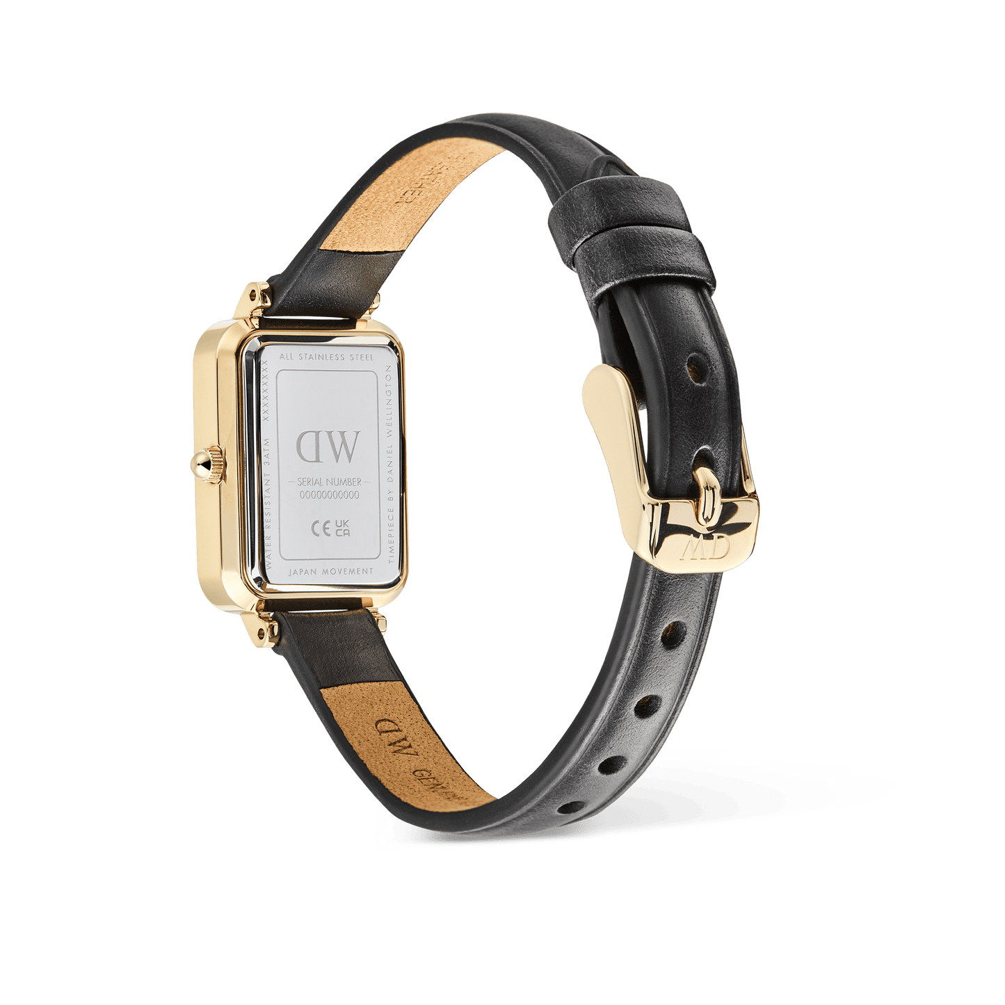 Daniel Wellington Quadro Roman Numerals Date Sheffield Gold