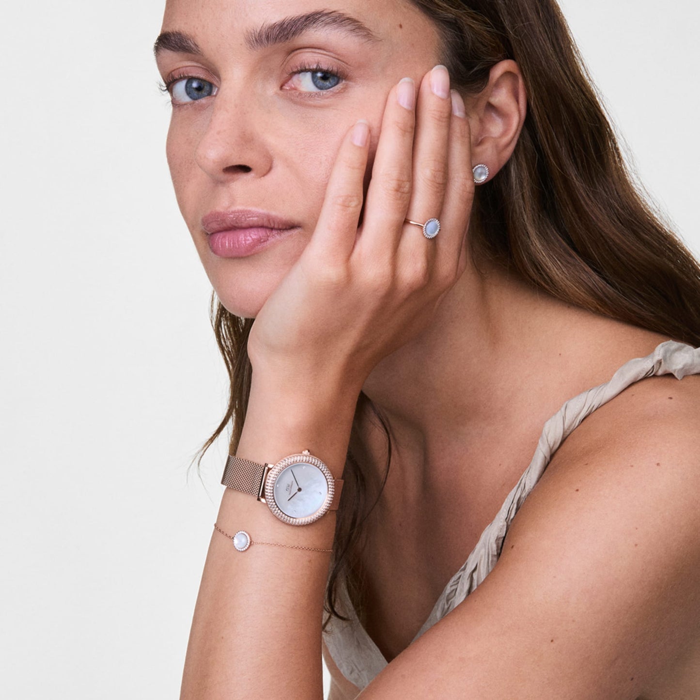 Daniel Wellington Crystalline Bezel Melrose Watch