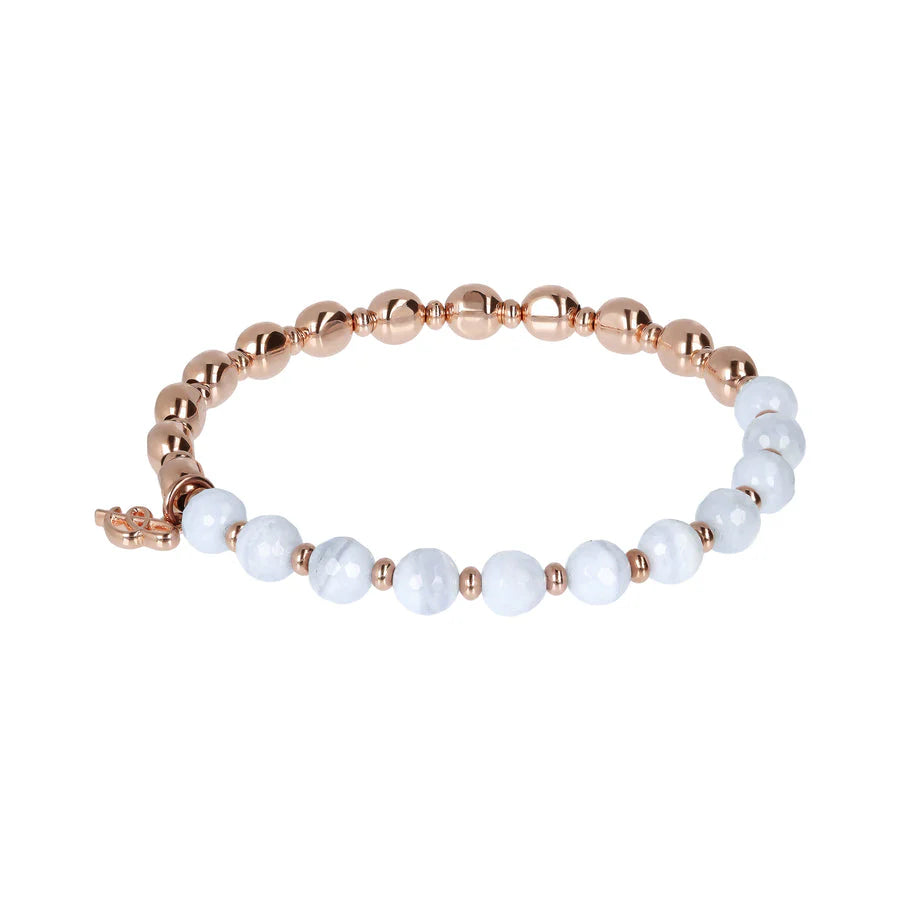 Bronzallure Variegata Rainbow Bracelet Blue Lace Agate