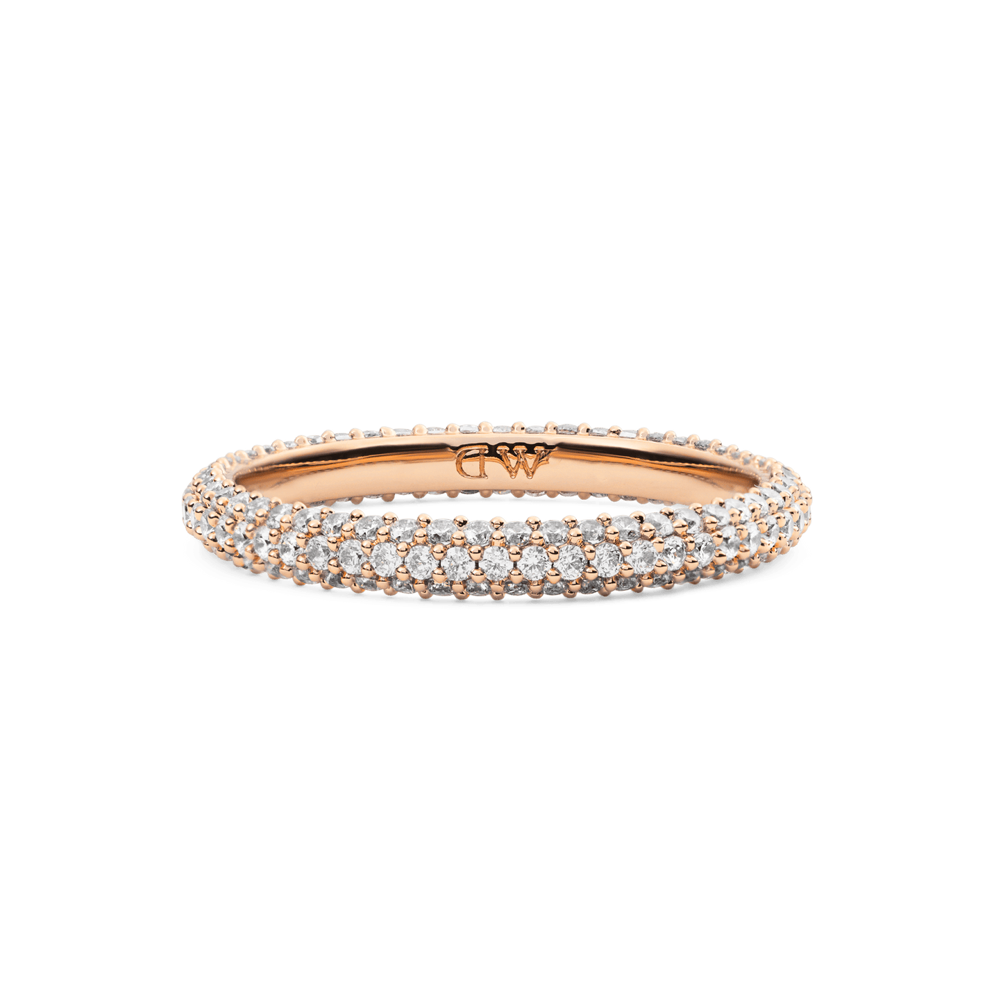 Daniel Wellington Pave Ring Rose Gold 3 mm