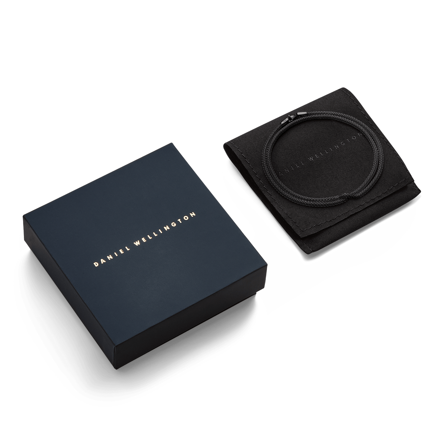 Daniel Wellington Tide Mesh Necklace Black 2.8