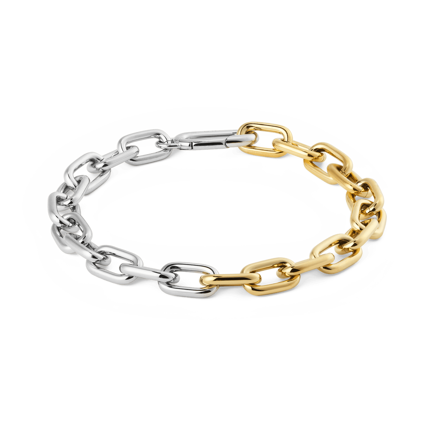 Daniel Wellington Contrast Link Bracelet Two Tone Gold